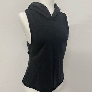 Sleeveless hooded tank